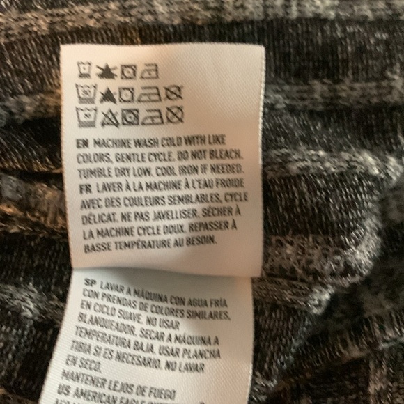 American Eagle Gray White Heathered Sweater Turtleneck Hi Low M - Picture 8 of 8